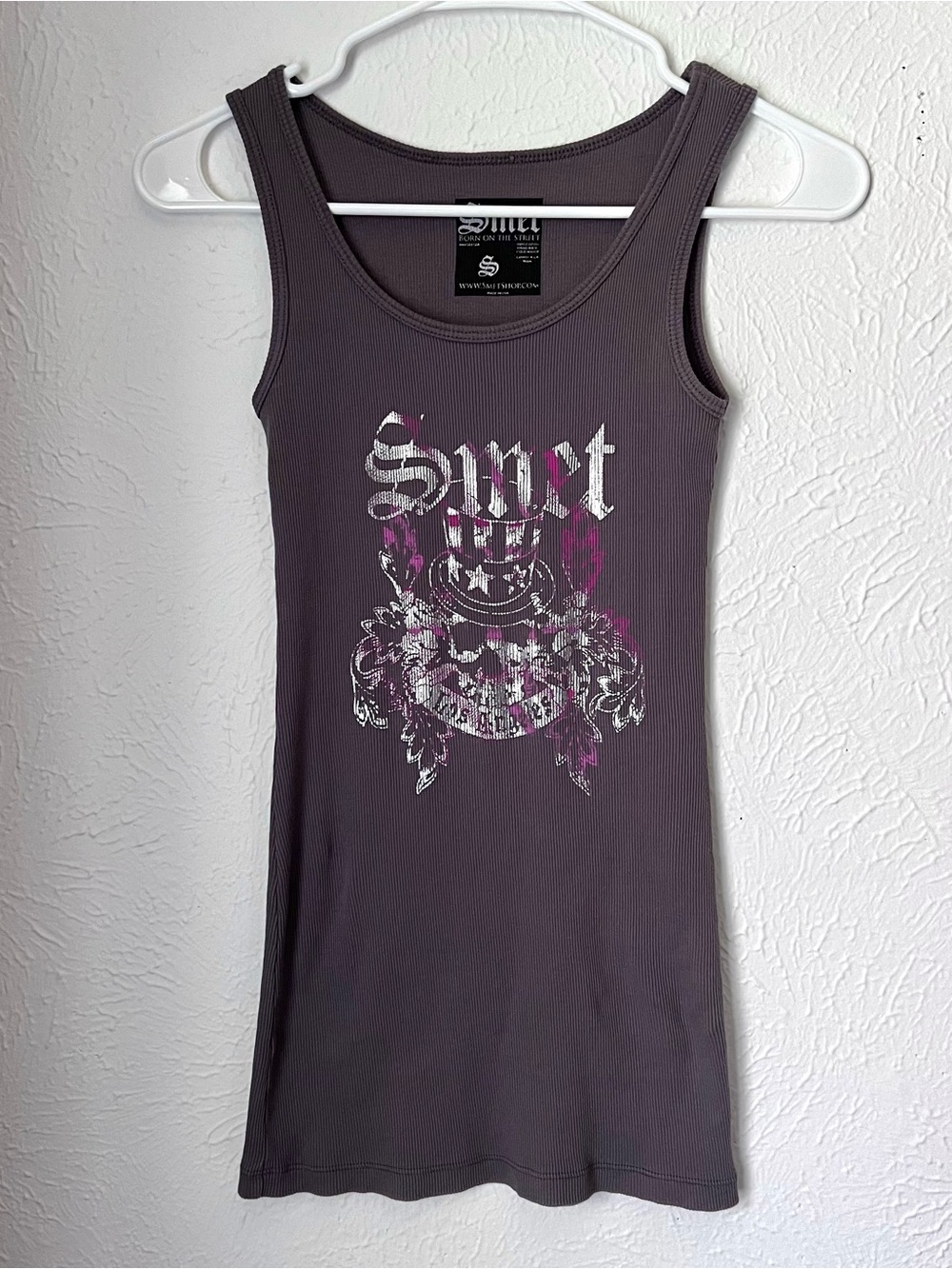 Smet pink and grey tank top
